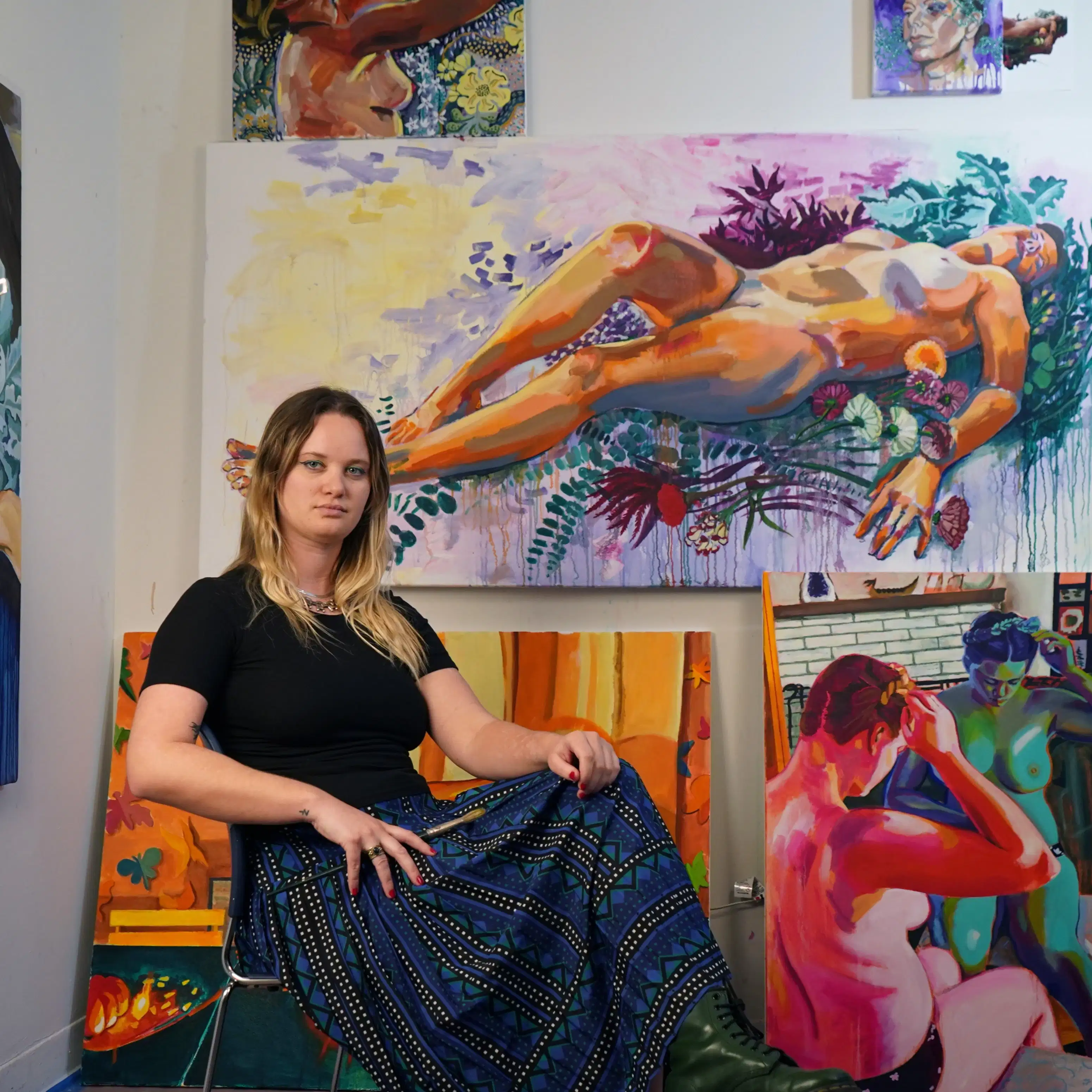 photo of zoe in their studio