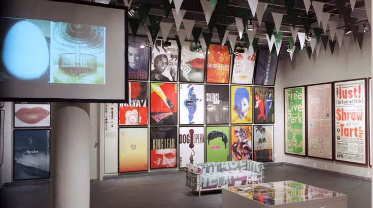 Art exhibition in a Chelsea gallery.