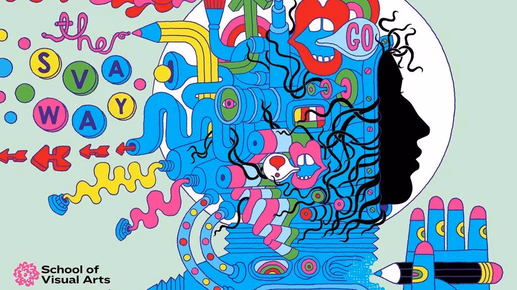 SVA Subway poster illustrated by Melinda Beck