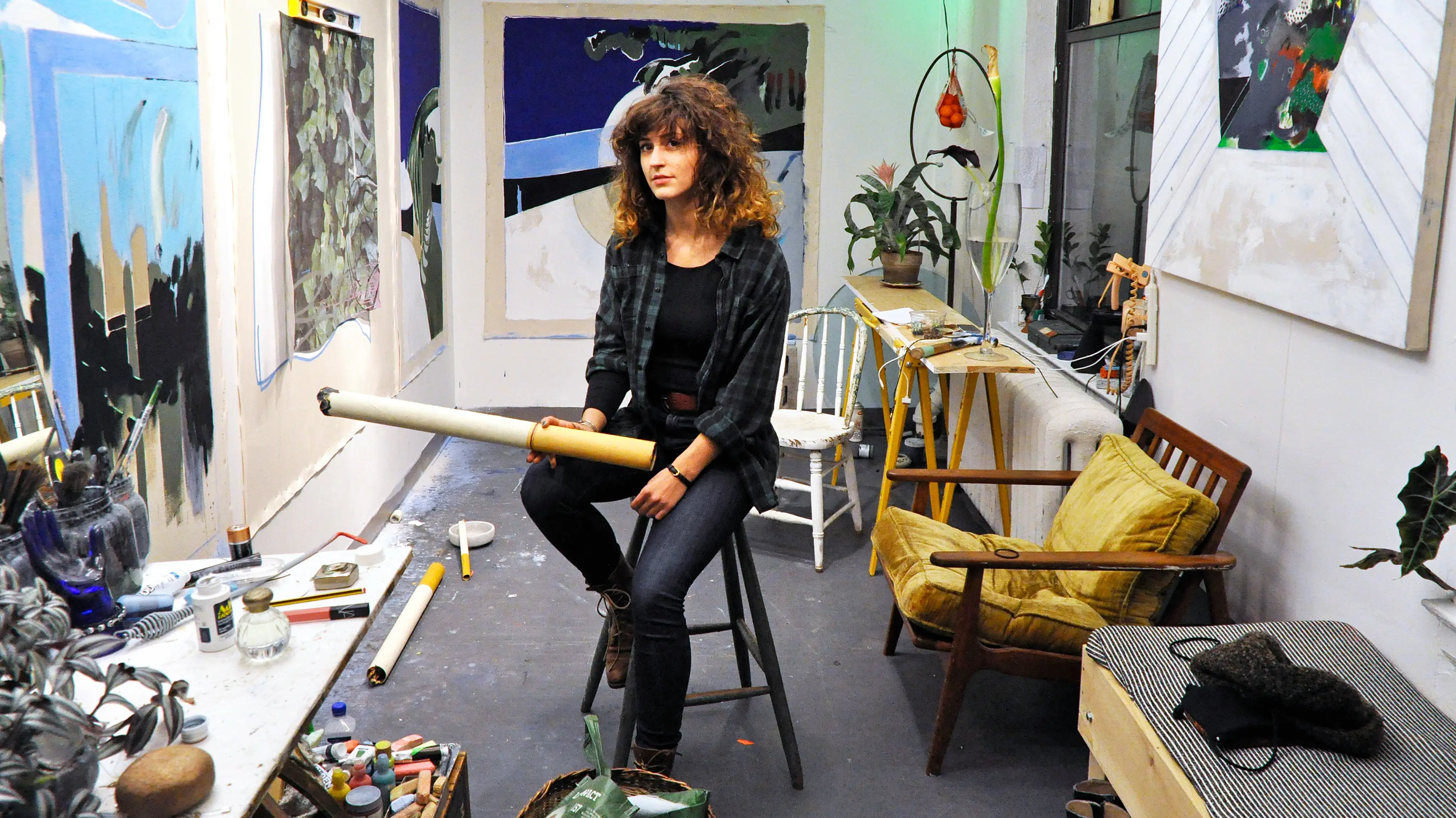 Sophie Parker in studio