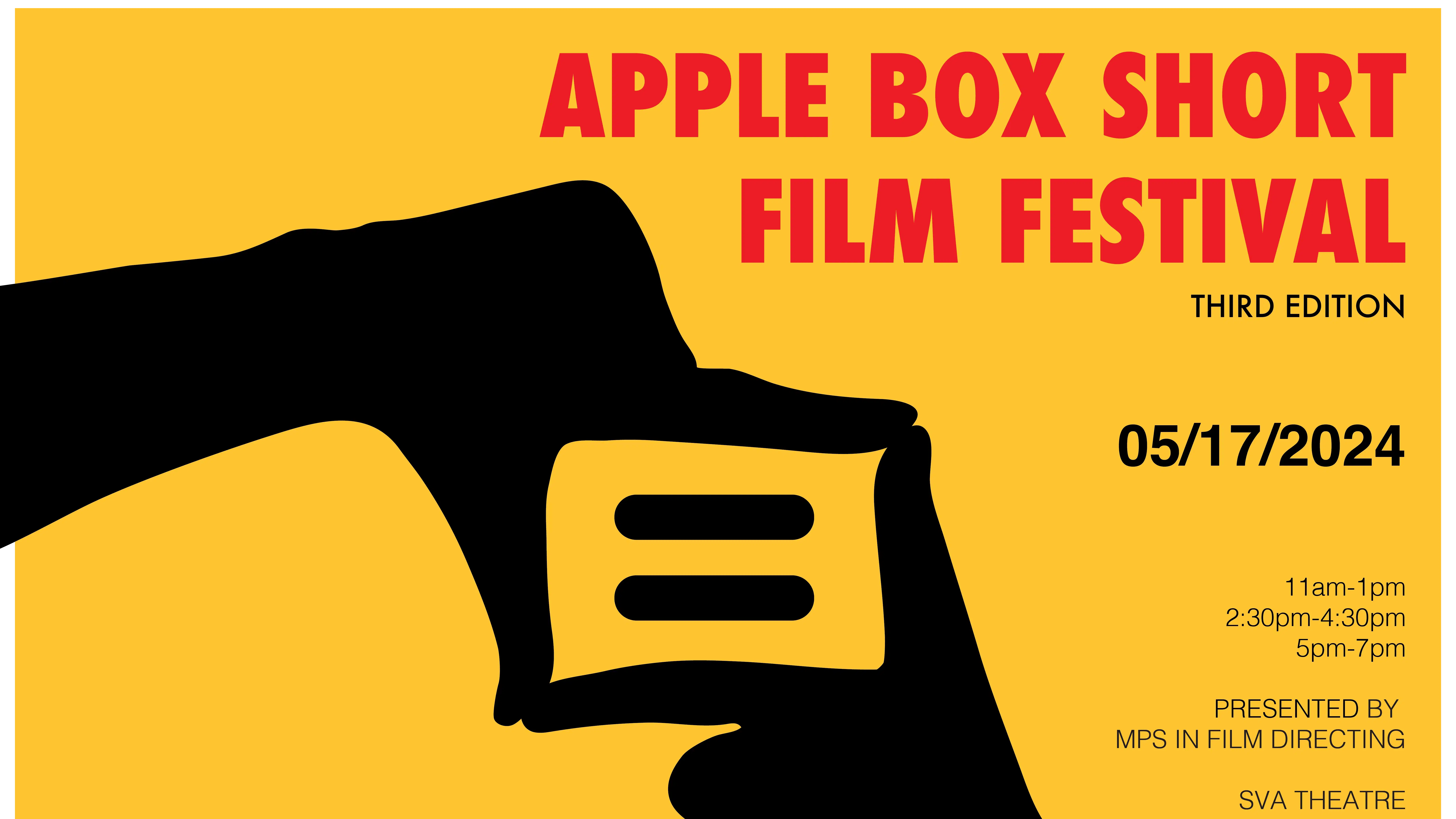MPS Film Directing Apple Box Short Film Festival Poster