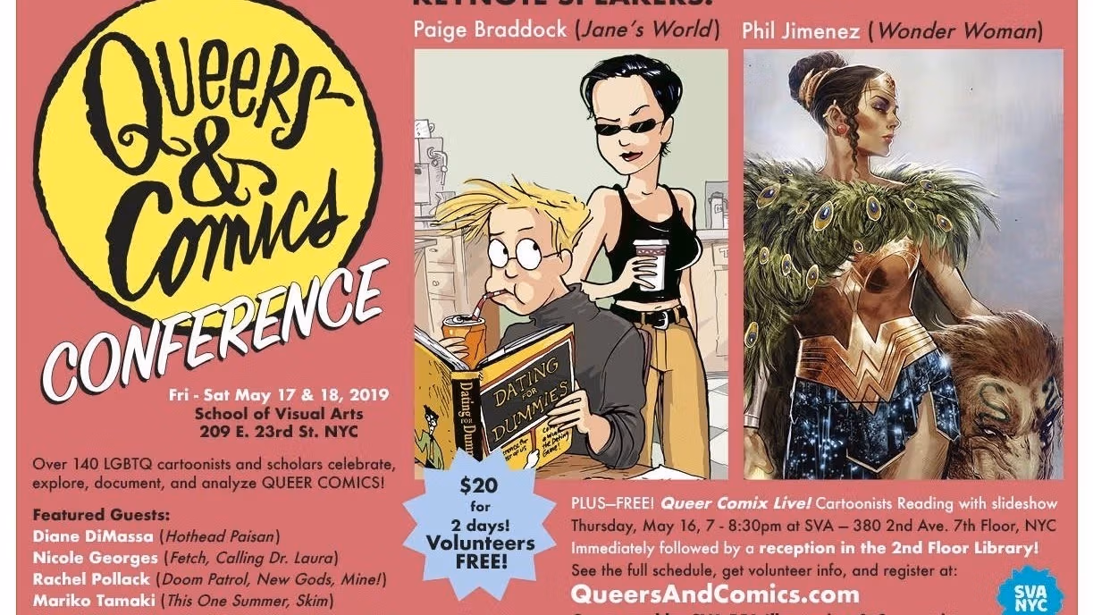 Queers & Comics Conference event poster