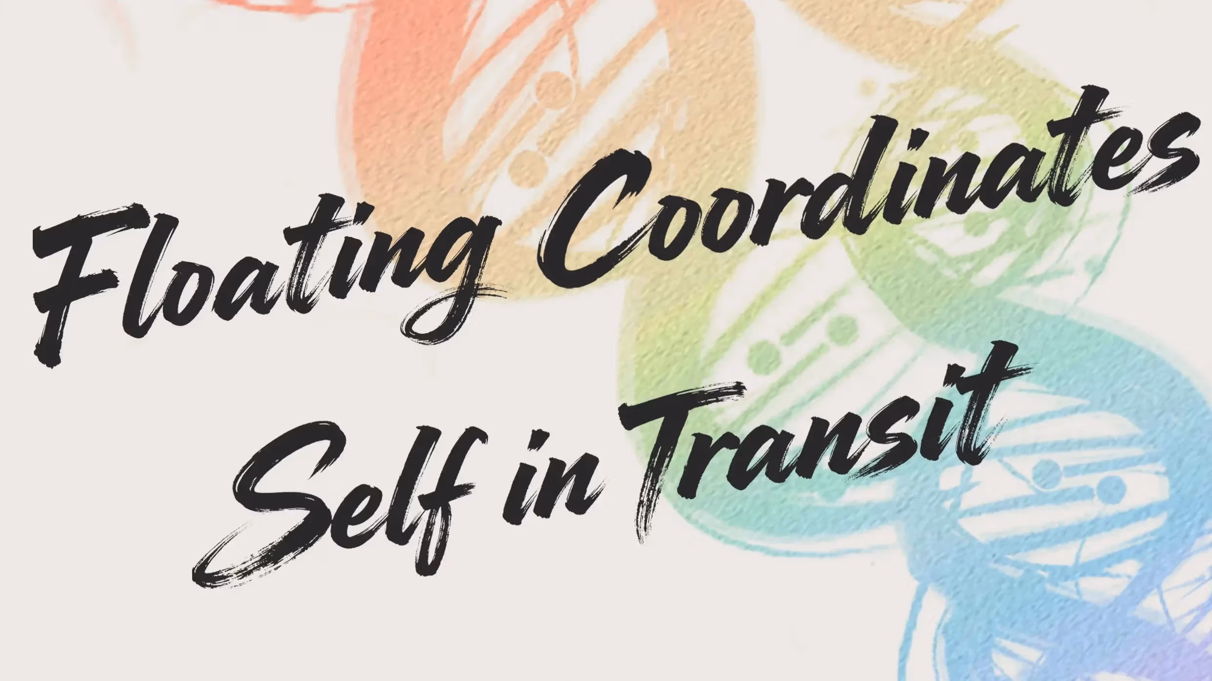 an illustration of a feminine figure with a rainbow helix behind it 