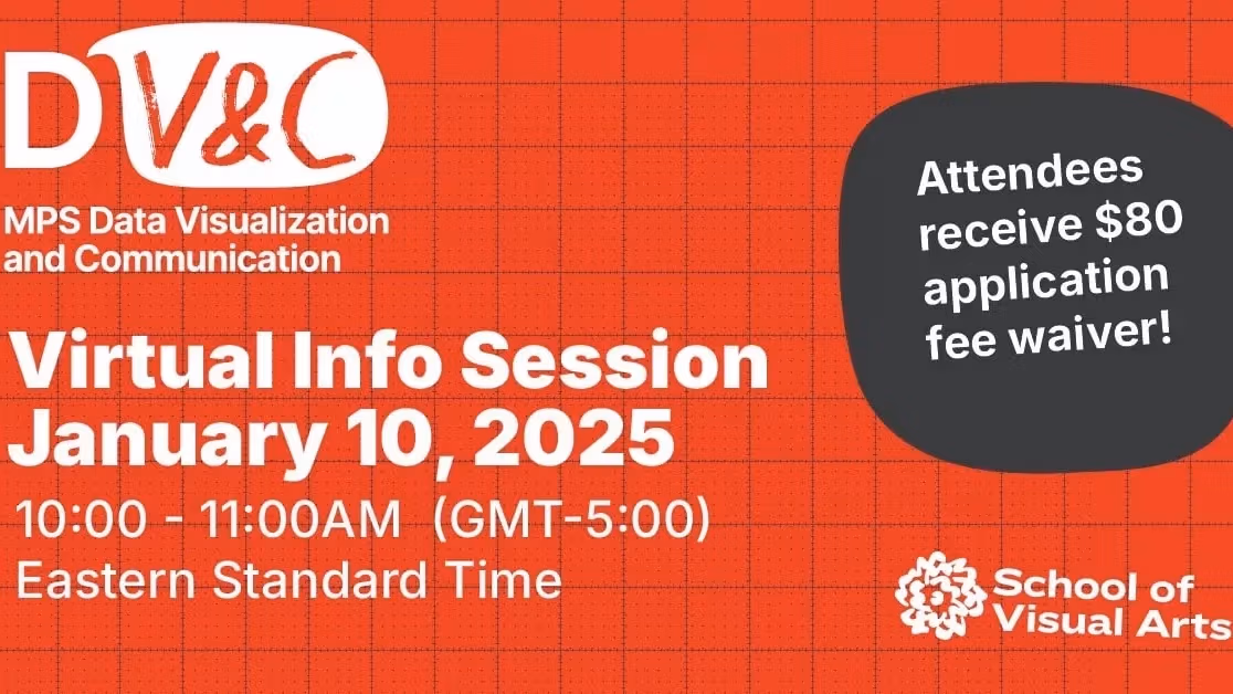 Red background with white letters and a black speech bubble.