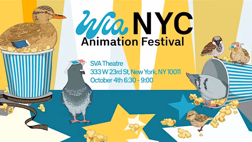 Assorted birds sitting on and around popcorn buckets