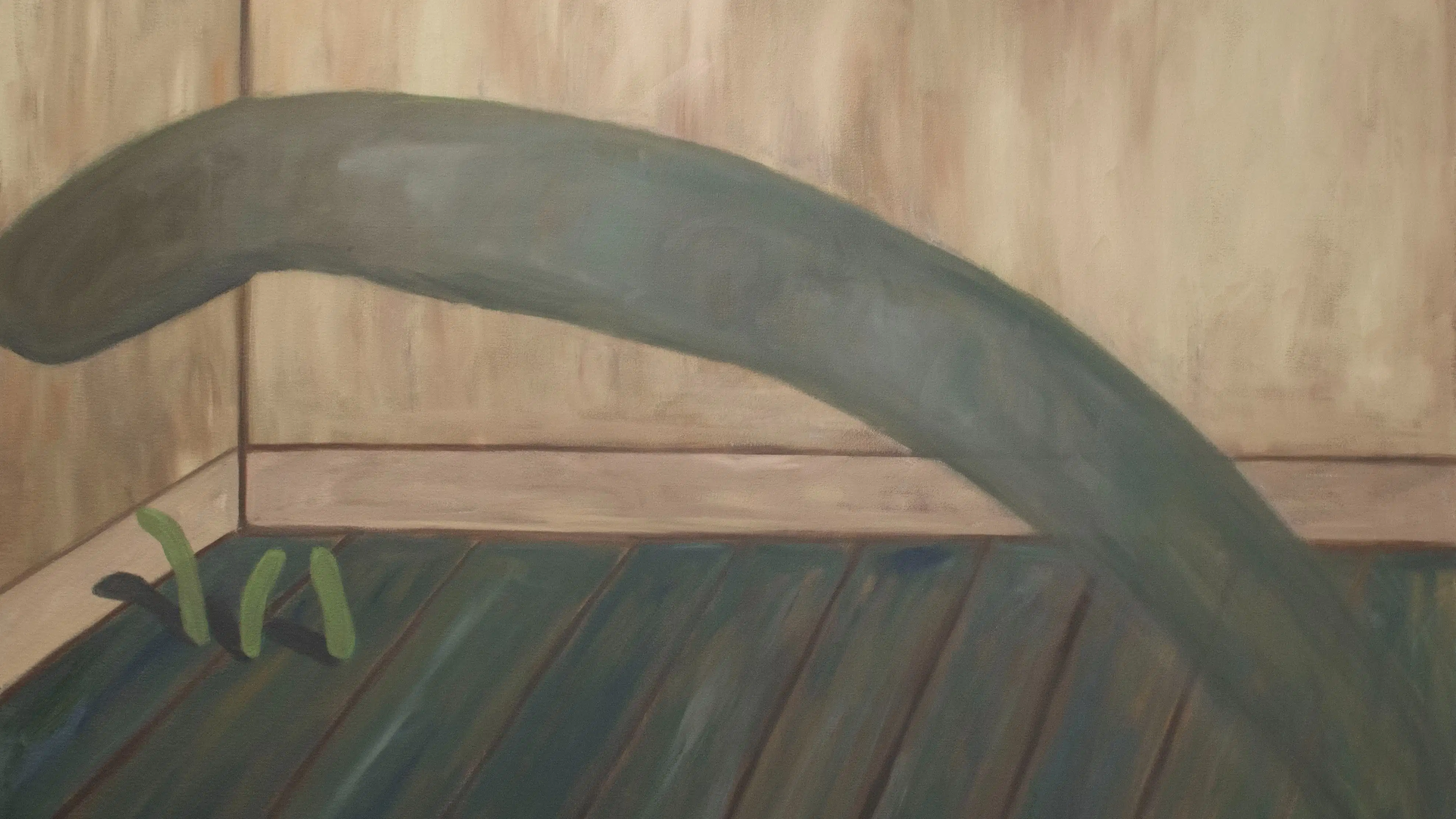 painting of abstract shapes