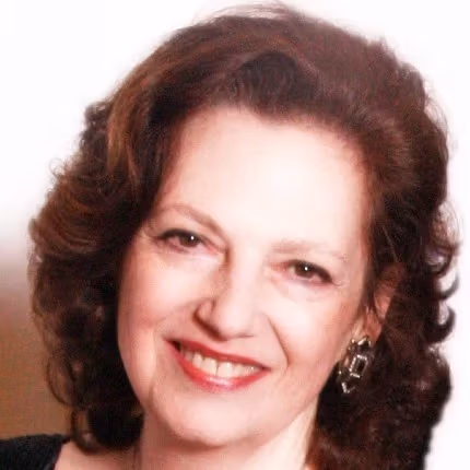 Photographed portrait of Irene Rosner David.