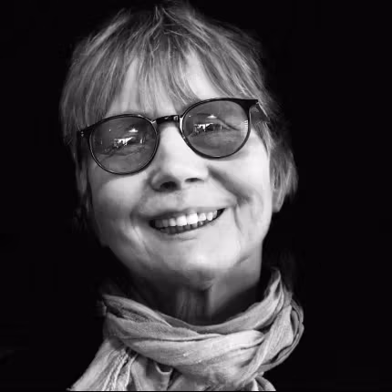 Photographed portrait of Judith Jordan.