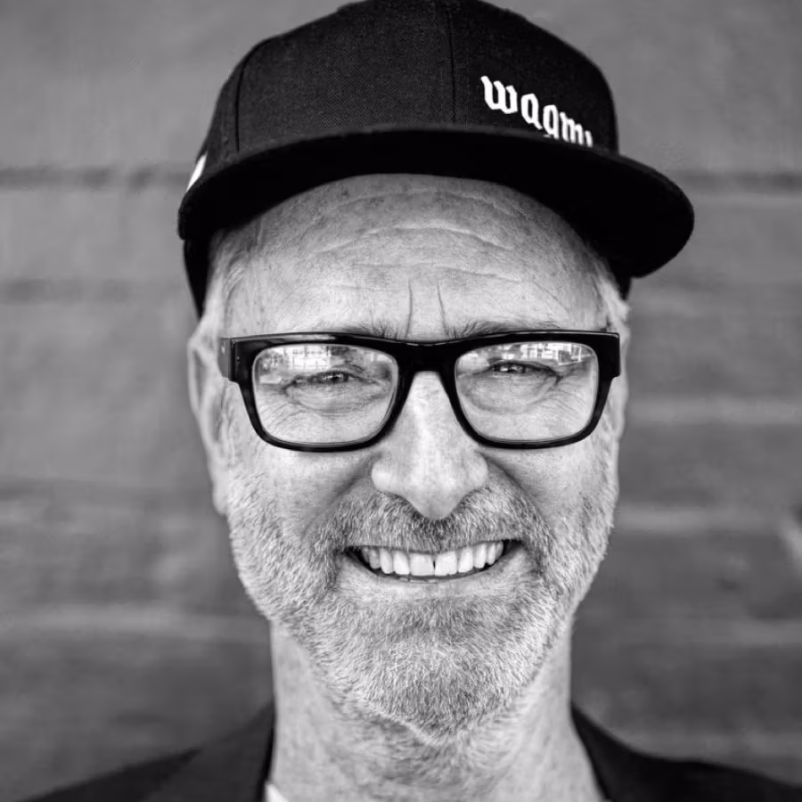 black and white headshot