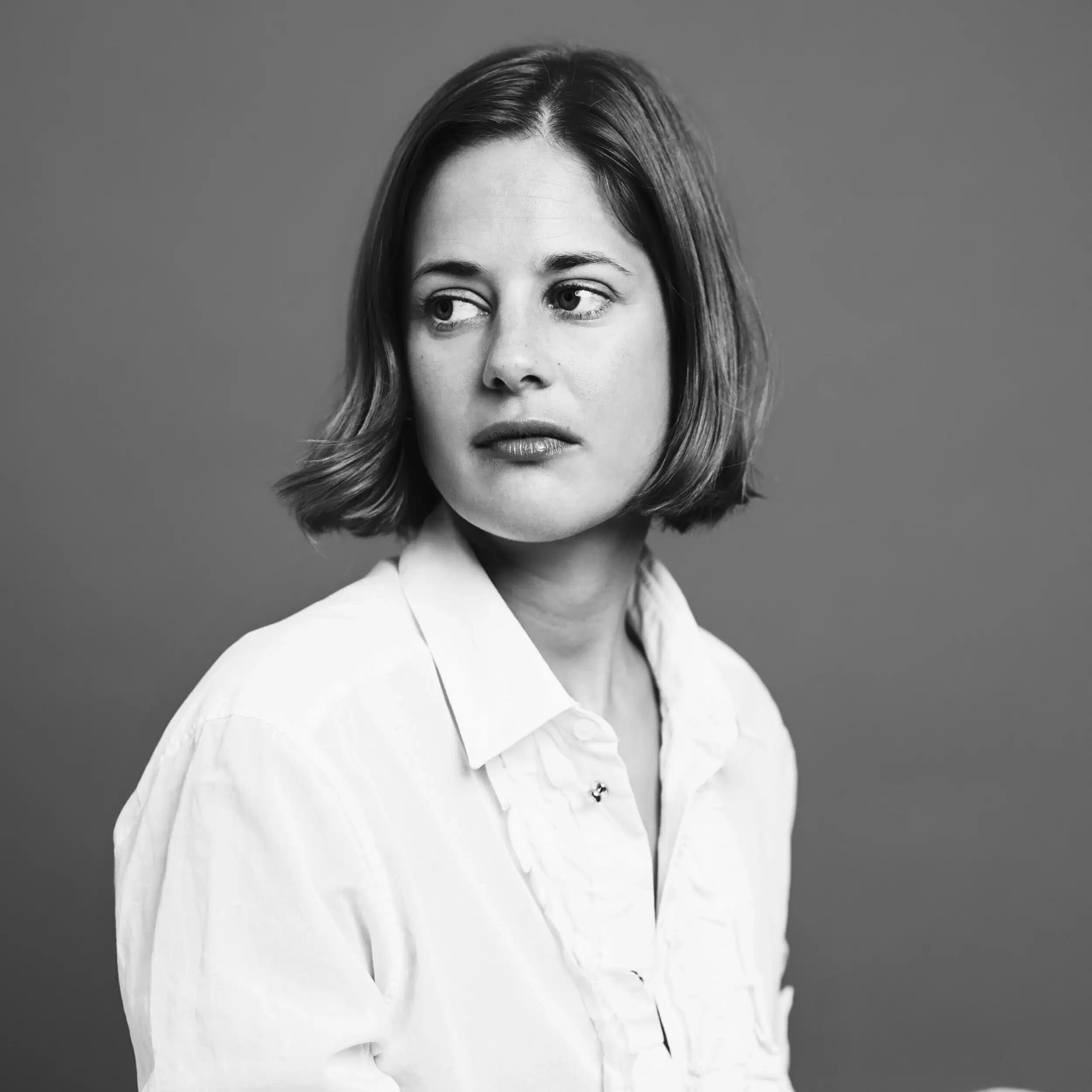 black and white headshot