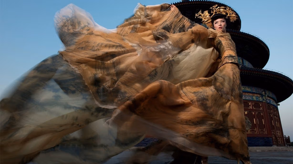 A girl dancing in a road side