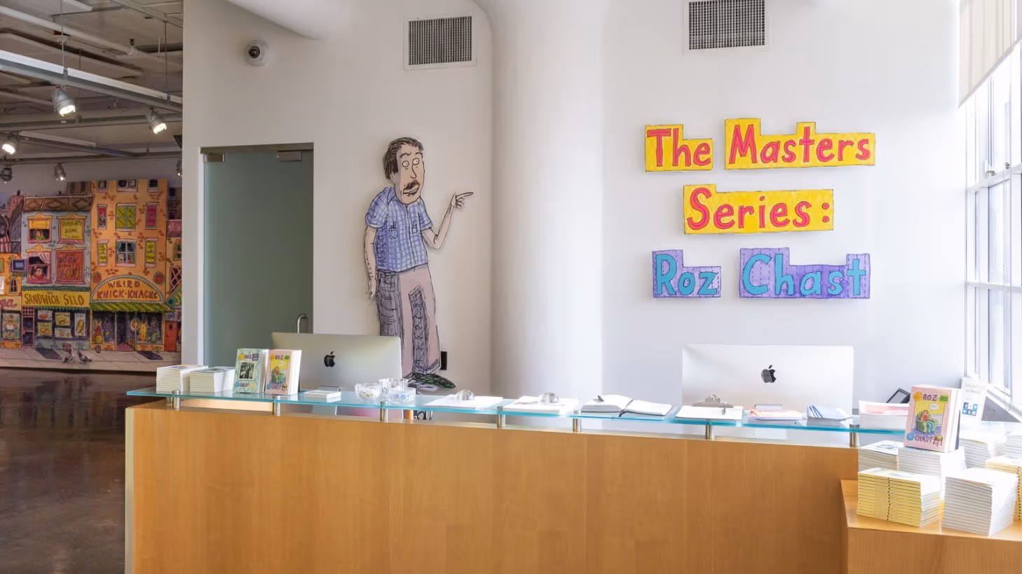 Installation shot from The Masters Series: Roz Chast