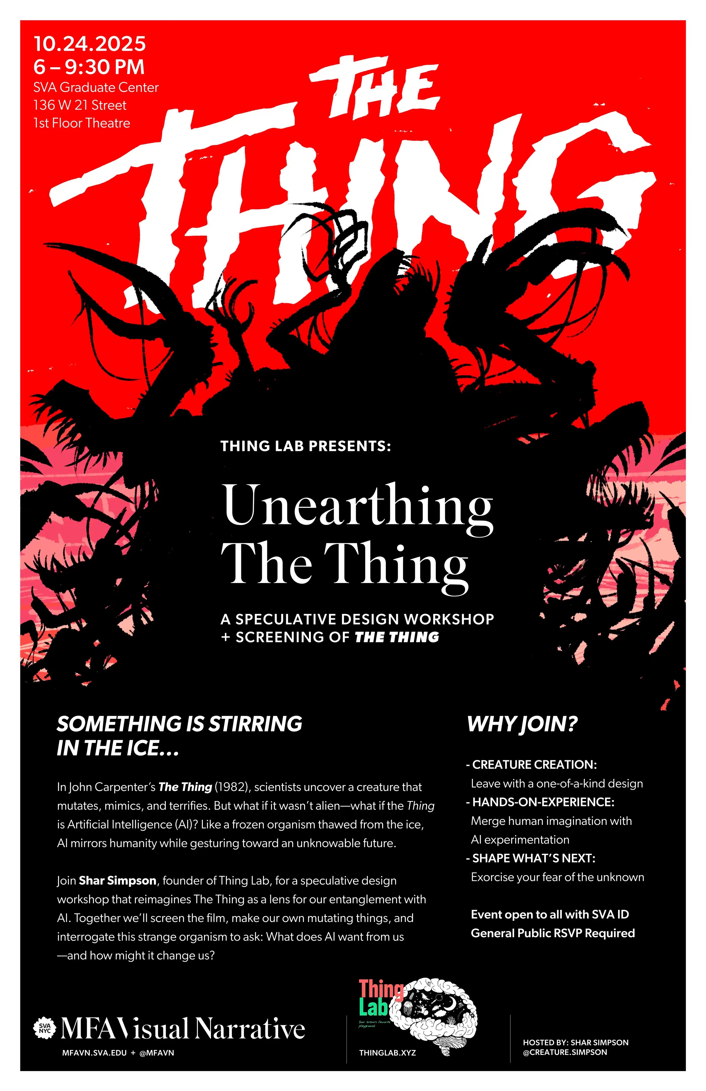 Poster image for The Thing workshop