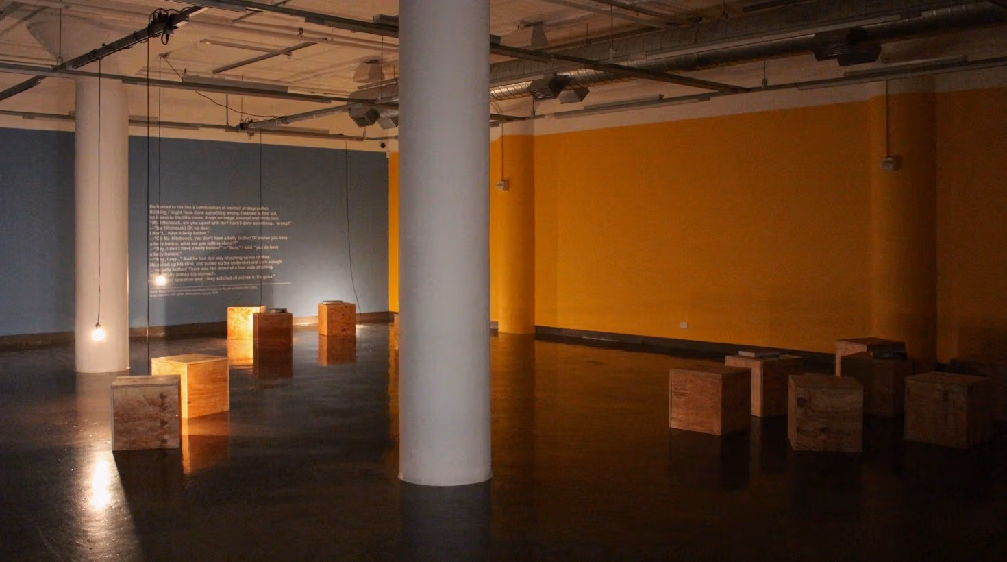 Some boxes are in the hall