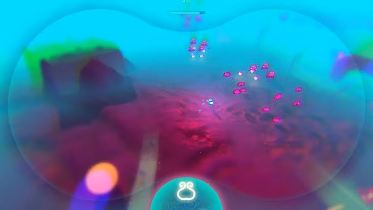 The object are hazy underwater.