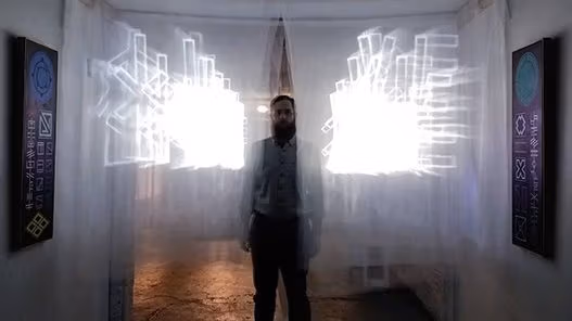 Man is standing