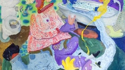 There are many colors in this artwork.