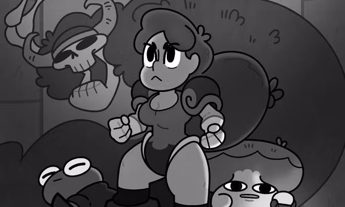 Alec Grosso (BFA 2017 Animation), still from "Down the Dungeon," 2017.**