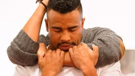 " Two guys handle fight like friends"