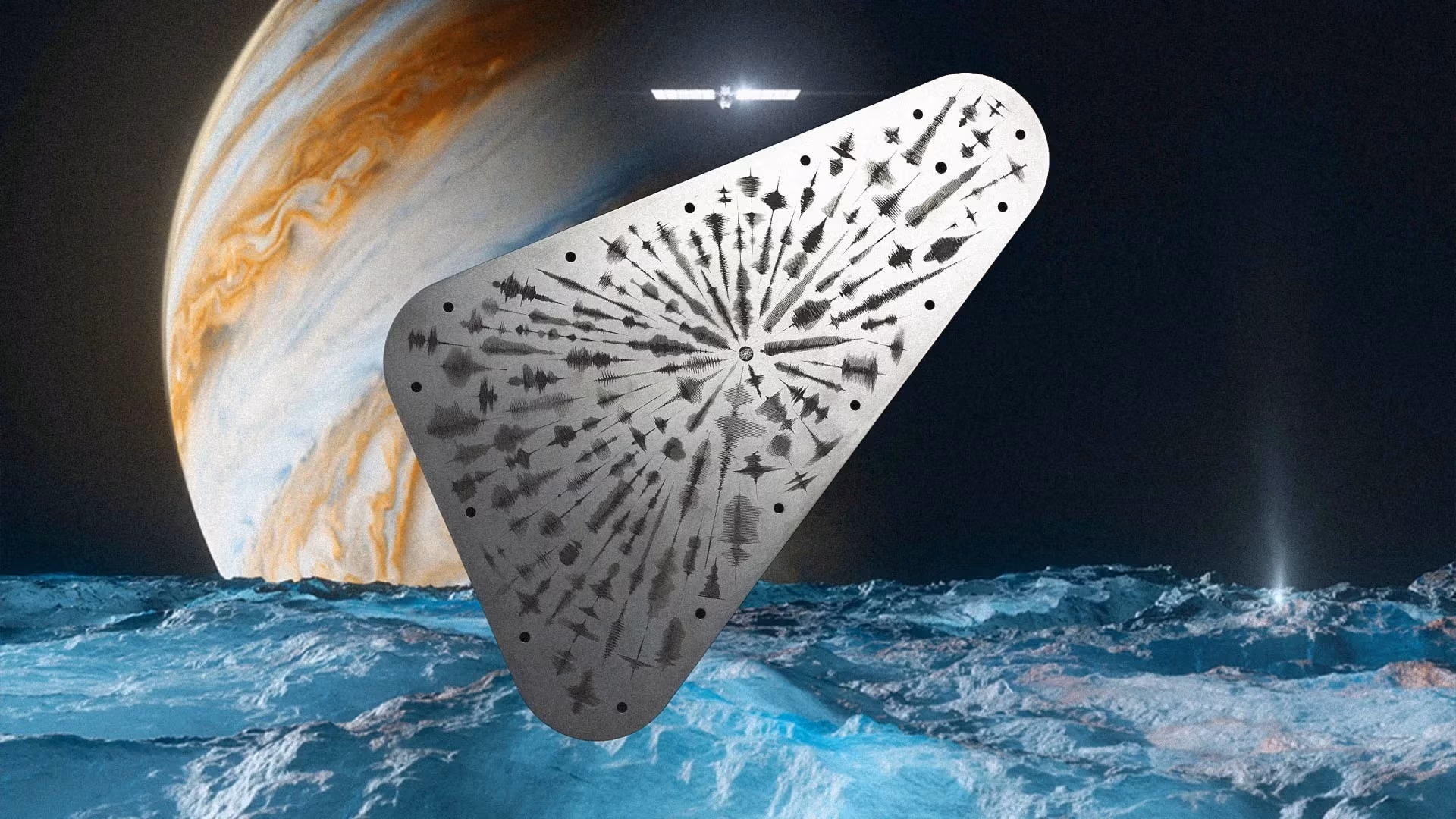 A silver object featuring a prominent star design, reflecting light and showcasing its metallic finish.