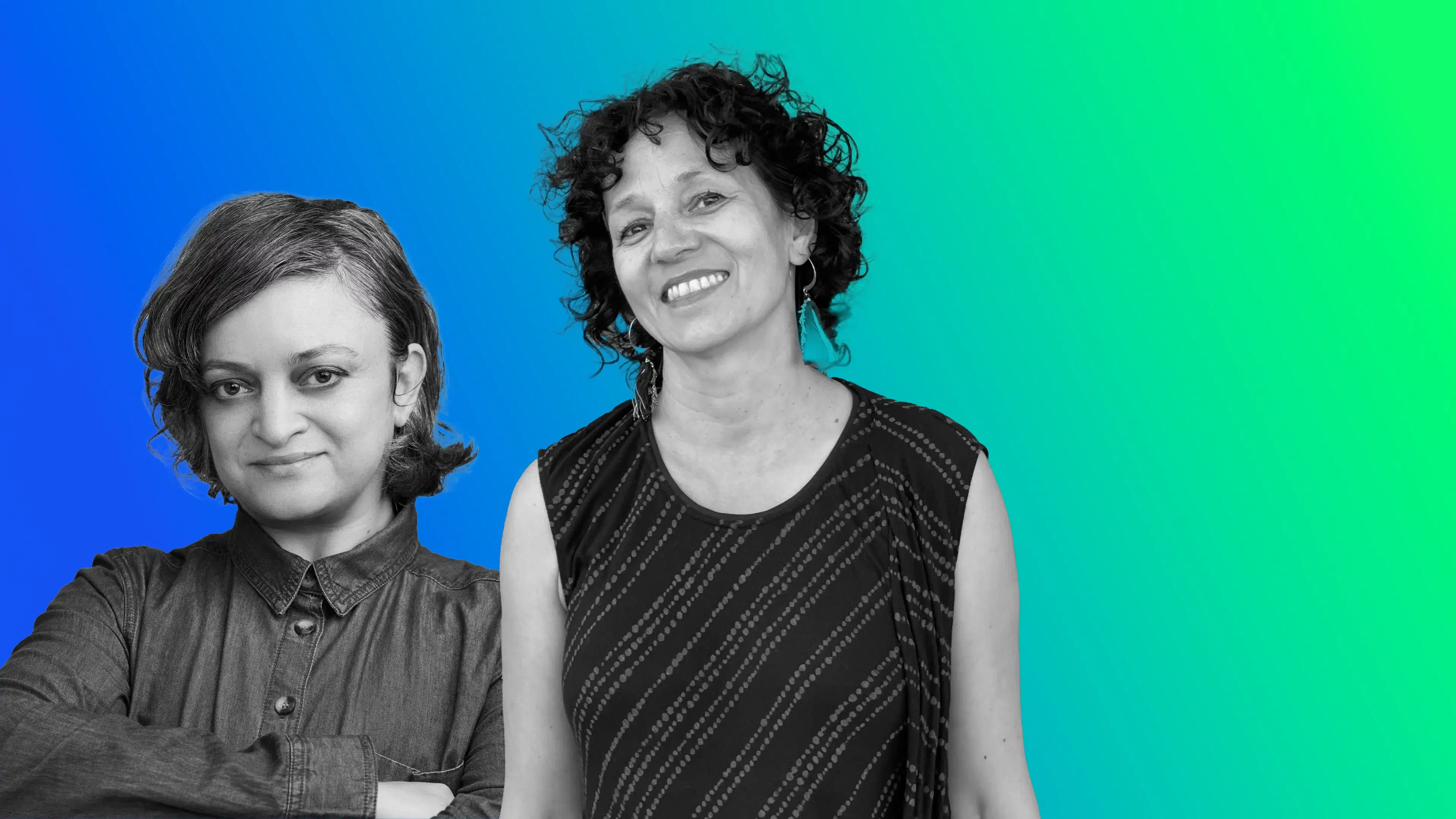 Photograph of Katya Gtokhovsky and Anna Khismania