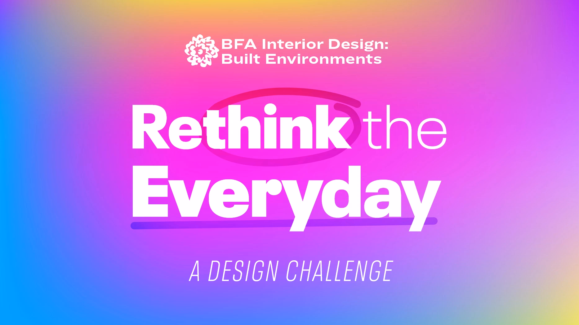 BFA Interior Design: Built Environments | Rethink the Everyday: A Design Challenge