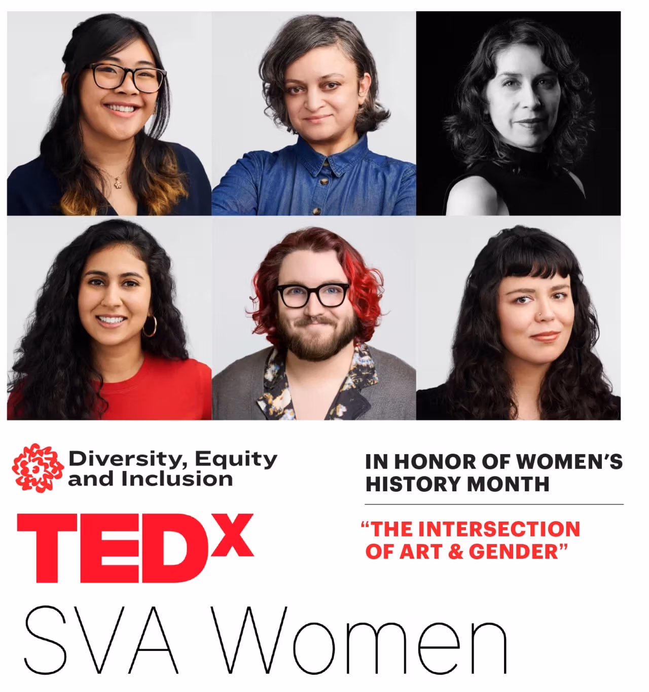 Composite of six headshots representing the event’s speakers.