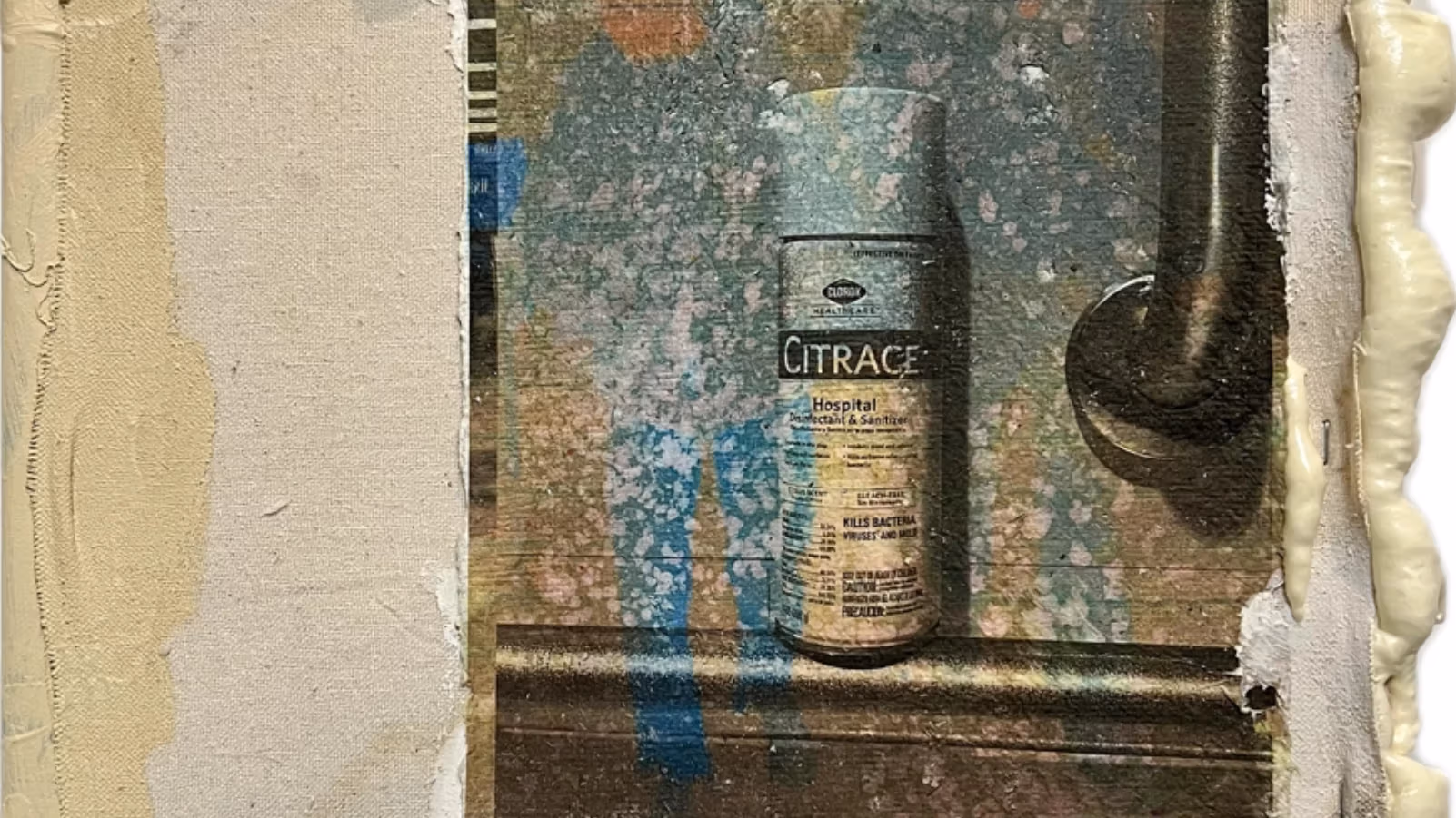 canvas, foam, photo of spray paint can