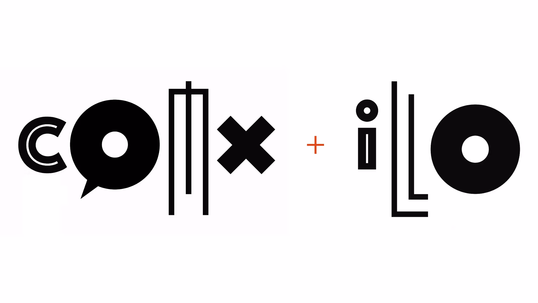 Combined logo for BFA Comics and BFA Illustration at SVA, stylized as “Comix + Illo,” with each letter in varying typefaces.