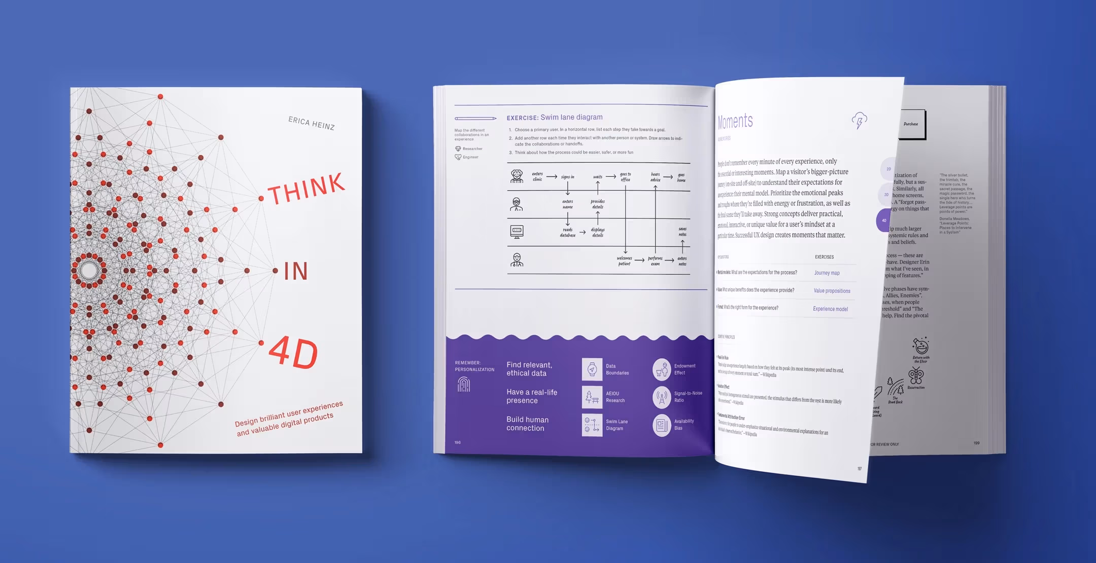 Image of THIINK IN 4D cover and interior pages