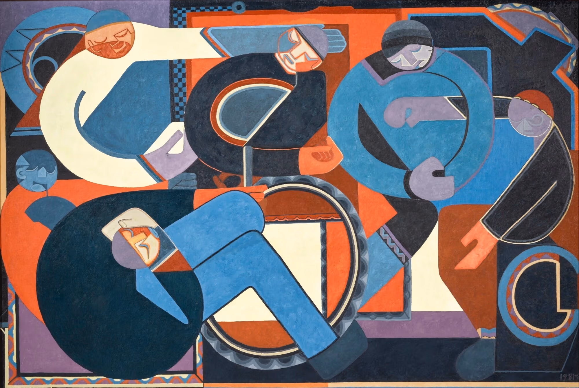 Uzo Egonu, Stateless People (an Assembly), 1981-1982