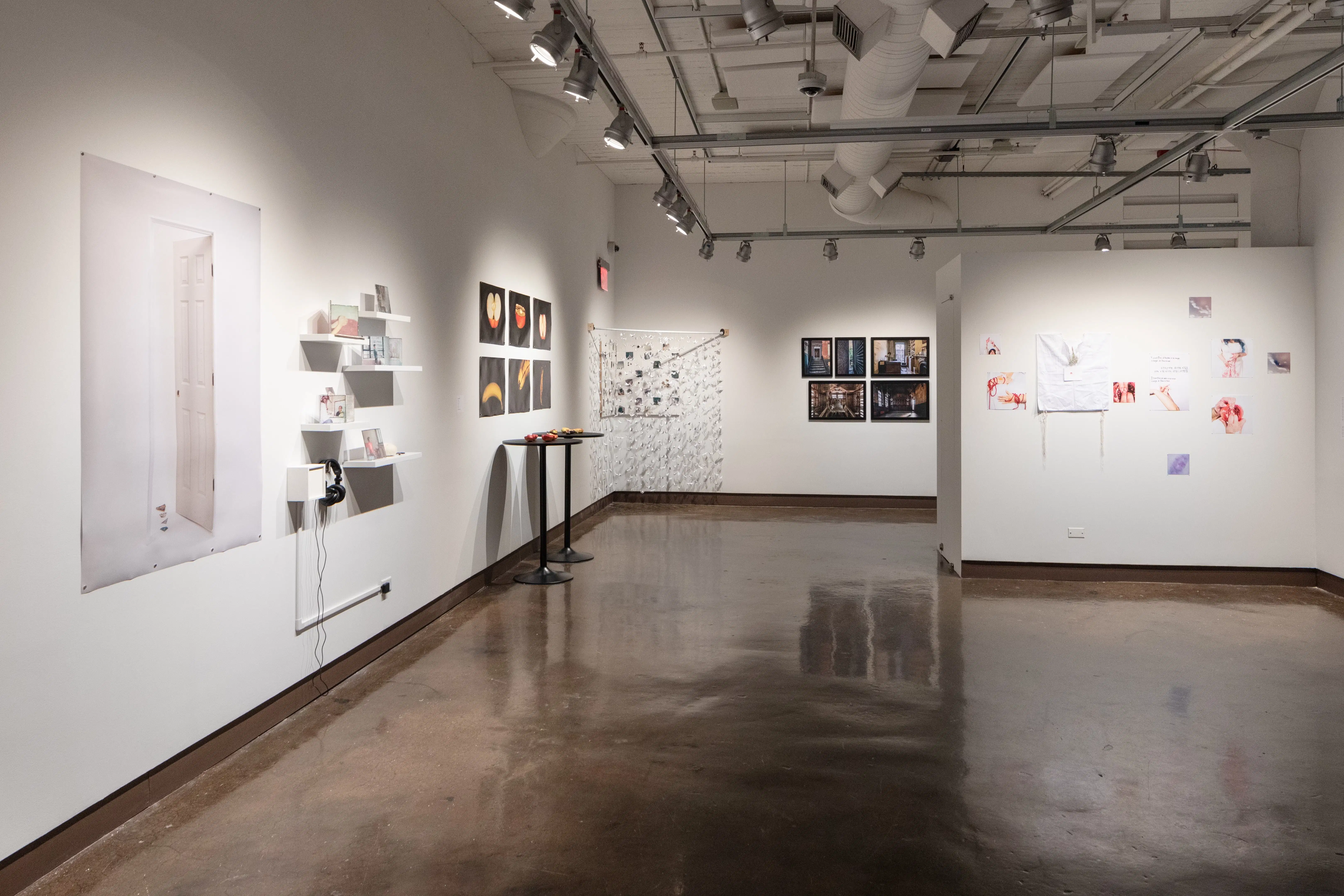installation shot of back gallery