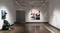 General view of gallery two space, Works varying from 2 dimensional prints to 3 dimensional colorful and delicate work. 