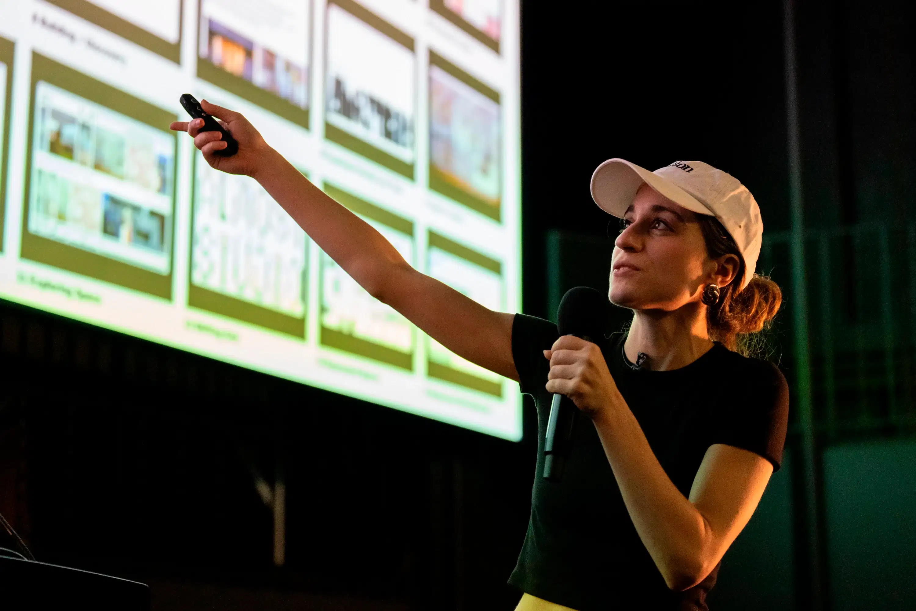 Founder of Cotton Design Talia Cotton gave an exclusive talk to students about starting a creative business and integrating coding with branding.