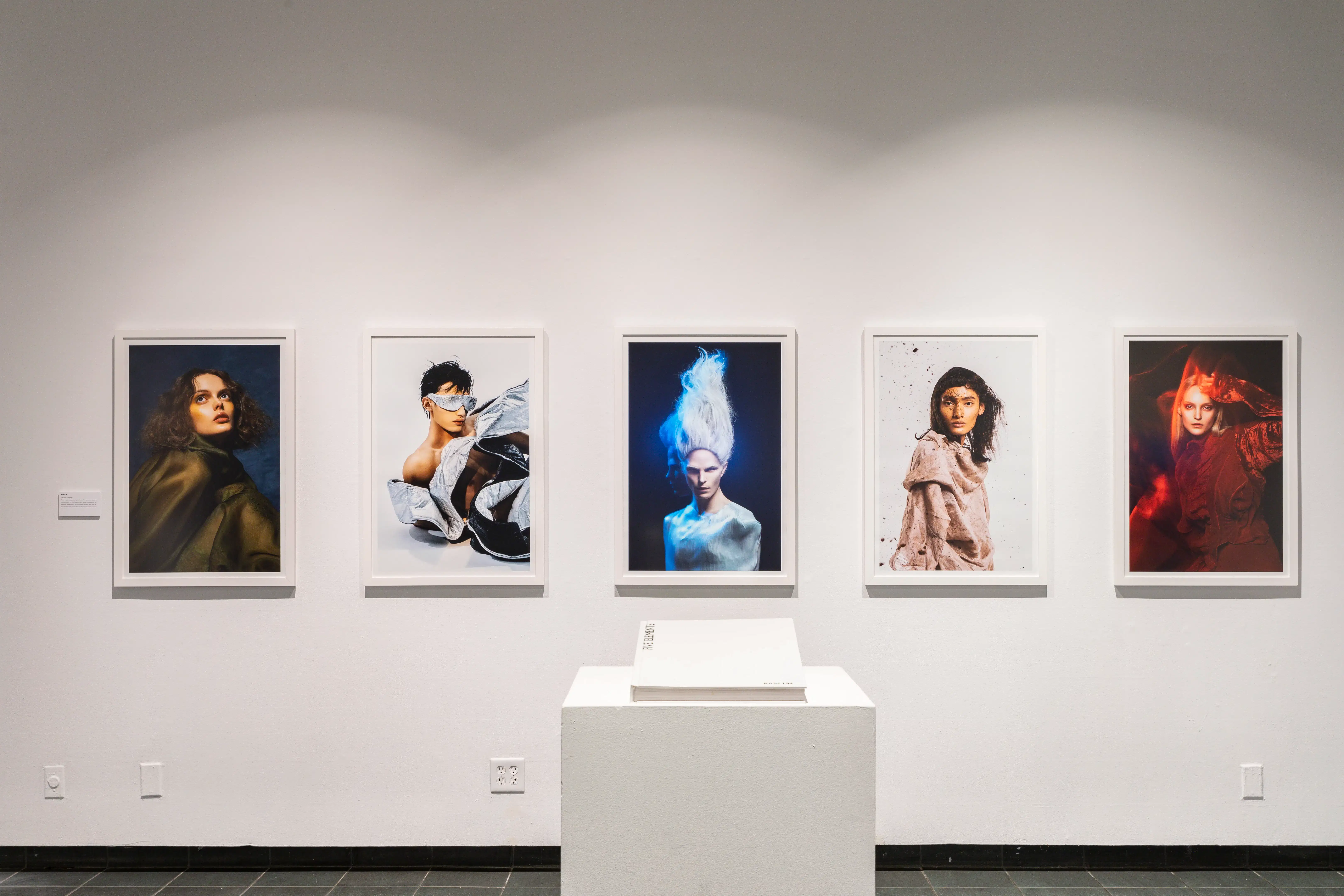 A photograph of the interior gallery for the Mesmeric Exhibition