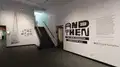Multiple views of SVA Gramercy Gallery with individual exhibitions of students work. There is drawing and installation throughout the gallery. 