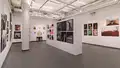Multiple views of SVA Gramercy Gallery. Photography, video, and installation are throughout the gallery. 