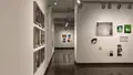 Multiple views of SVA Chelsea Gallery. There are photographs hung on the wall, installations and projections throughout the gallery. 