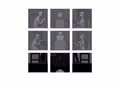 Screen still from Binhua Chen's Thesis project, 2022. Nine squares in a grid containing grey stills