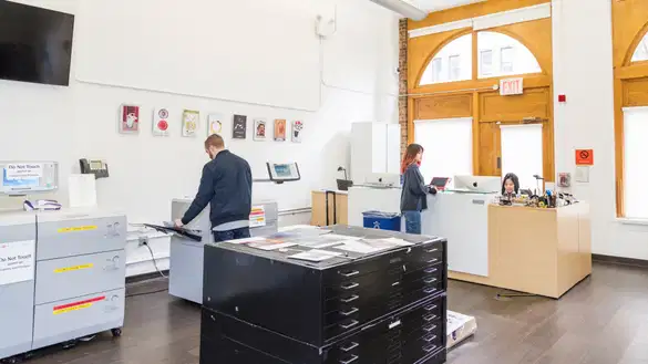 Students printing in the Digital Imaging Center.