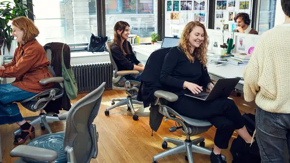 Students in the MA Design Research, Writing and Criticism studio.