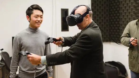 Open House at the MFA Computer Arts studio.