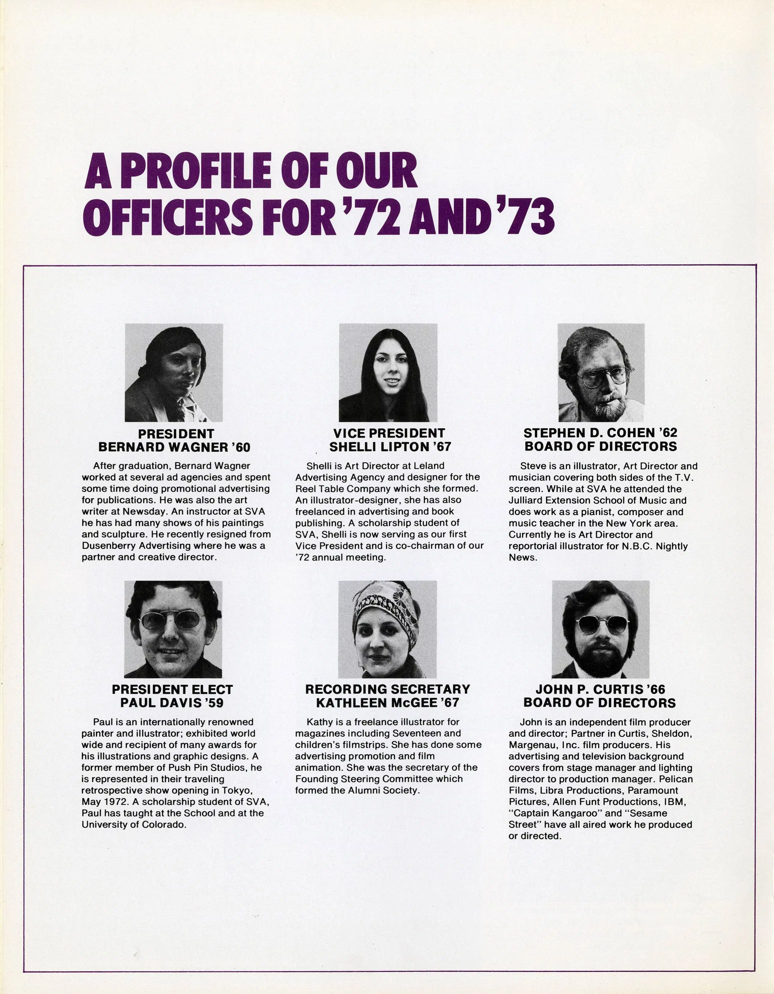 Paul Davis' Illustrious History at the School of Visual Arts