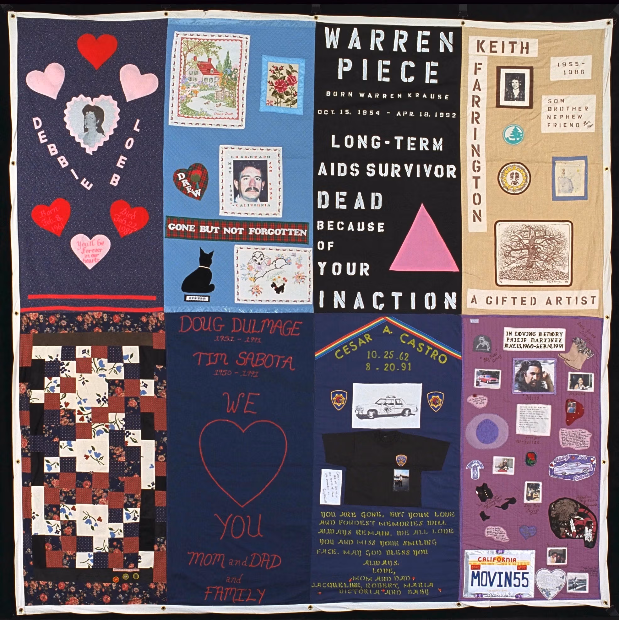 An assortment of quilts featuring different designs and colors, arranged together to highlight their unique styles and craftsmanship.