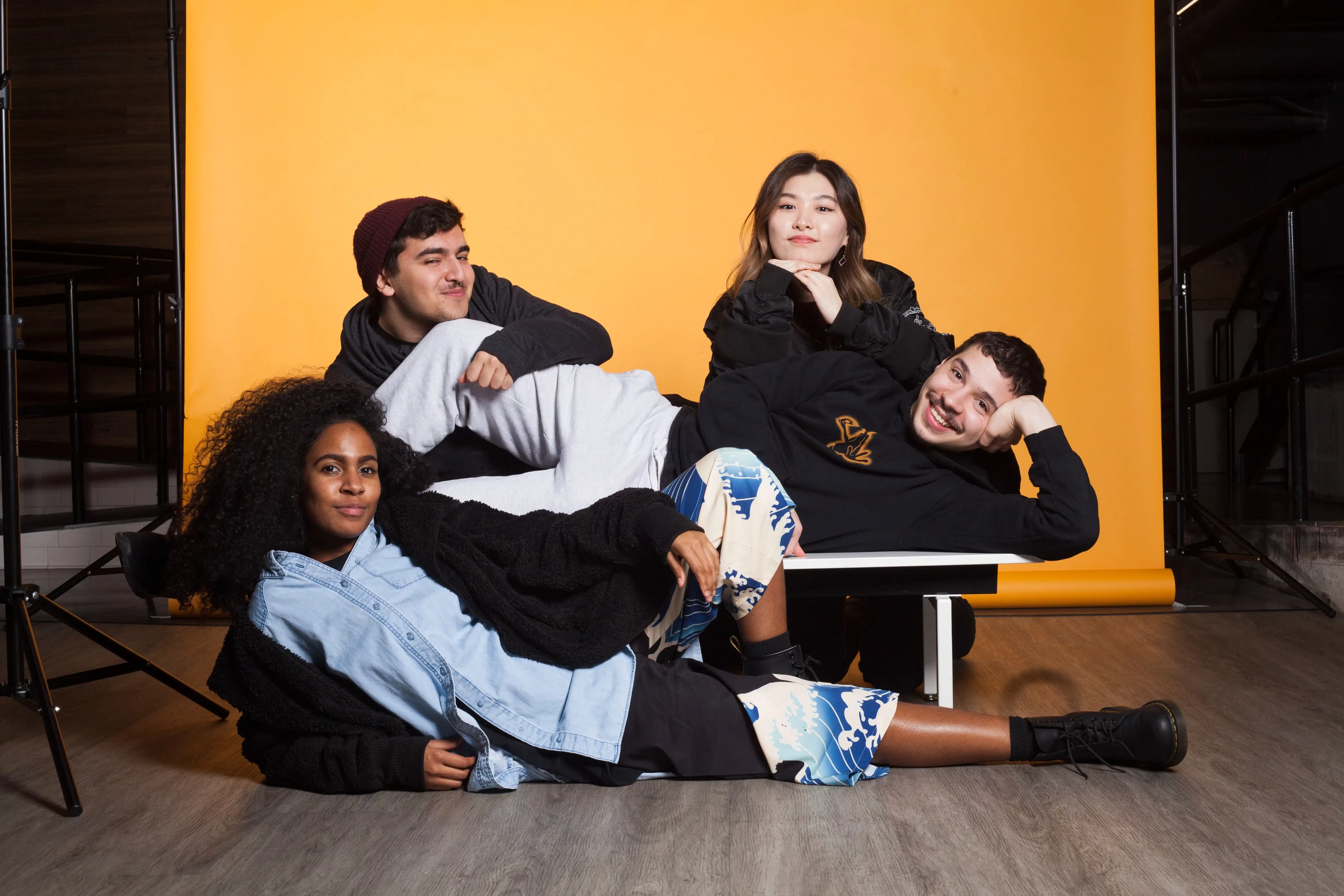 Class picture for a yearbook of a student club.