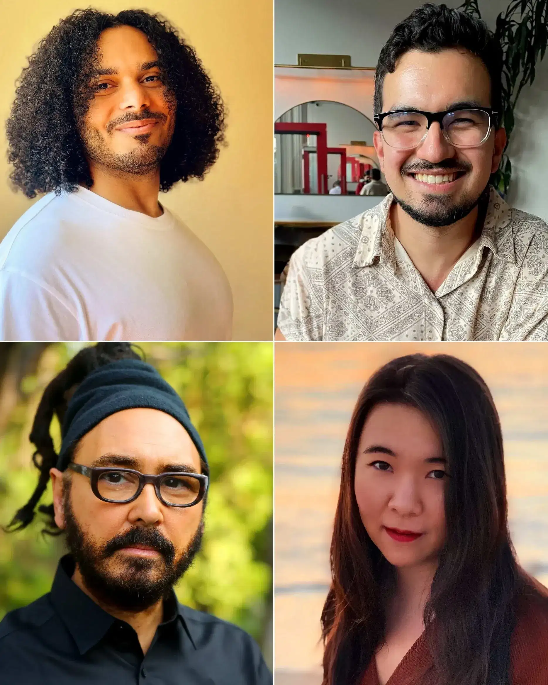 Two rows of four headshots of people of different genders, races, and ages.